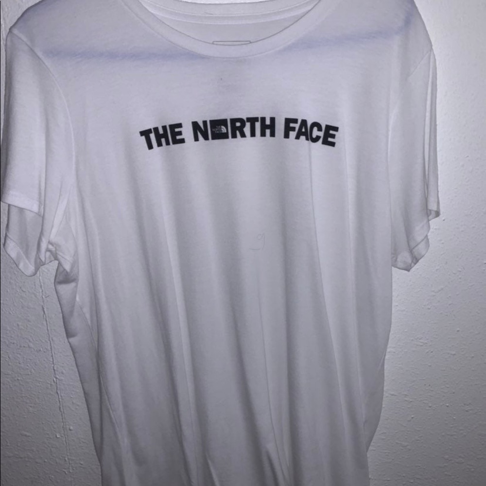 The north face womens white t-shirt size XL